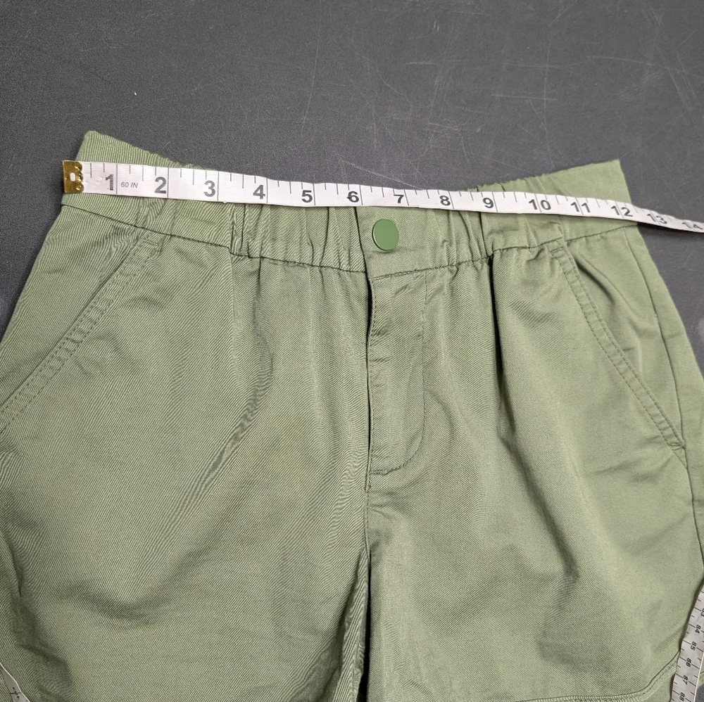 J. Crew Olive Green Pull On Shorts In Lightweight Chino‎ Women's Size XXS